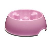 Dogit Go Slow Anti-Gulping Dog Bowl [Set of 2] Capacity: 4.7 oz, Color: Pink