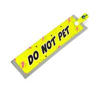 dogkit DO NOT PET Space Awareness Sleeve for Reactive Dogs, Reflective, Waterproof, Double Sided Slip-on for the Dog Lead (Neon Yellow & Pink)