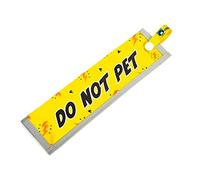 dogkit DO NOT PET Space Awareness Sleeve for Reactive Dogs, Reflective, Waterproof, Double Sided Slip-on for the Dog Lead (Yellow & Orange)