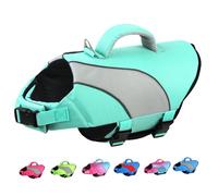 Doglay - Dog Life Jacket for Boating and Swimming, Reflective High Buoyancy Life Jackets with Rescue Handle and D-Ring, Adjustable Ripstop Float Vest for Dogs