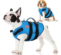 Doglay - Dog Life Jacket, High Flotation Neoprene Dog Life Jackets, Adjustable Reflective Life Jackets for Boat, Lightweight Life Preserver with Handle and Double D-Rings for Dogs