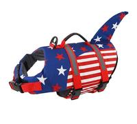 Doglay Dog Life Jacket, Ripstop Cute Shark Dog Life Jacket with Superior Buoyancy and Rescue Handle, Adjustable Dog Life Vests for Swimming Boating, Pet Flotation Vest for Small Medium Large Dogs
