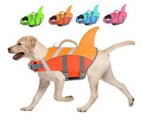 Doglay - Dog Life Jacket, Shark Life Jacket for Swimming and Boating, High Visibility High Flotation Swim Vest with Rescue Handle, Adjustable Dog Life Jacket
