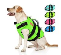Doglay - Dog Life Jacket with Reflective Stripes, High Floatation Adjustable Life Jacket Pet Life Jacket with Rescue Handle for Large Dogs