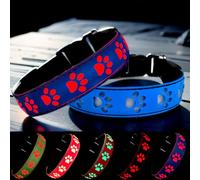 DOGLED Subversive USB-C led Light up Dog Collar, Subversive 3D Sunflower Design Comfortable and Soft Material,Multicolored Lighting (XS(7.87-11.8"), BT-Black)