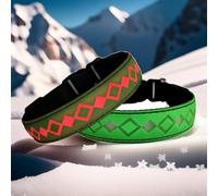 DOGLED Subversive USB-C led Light up Dog Collar, Subversive 3D Xmas Design Comfortable and Soft Material,Multicolored Lighting (XS(7.87-11.8"), LX-Green)
