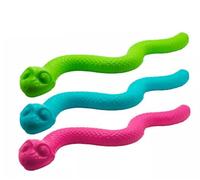 DogLife Tuffs TPR Snake Dog Toy Boredom Breaker Stuff With Treats/Peamutt Butter (Pink)