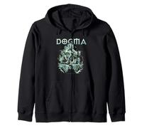 Dogma Prepare Thyself Black And White Group Shot Collage Zip Hoodie