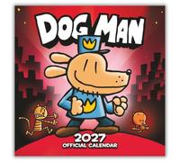 DogMan 2027 Square Wall Calendar - Official Licensed Dav Pilkey Calendar, Monthly Grid Layout, Fun & Colourful Comic Artwork Featuring Dog Man Characters, Large Square Format, Perfect Gift