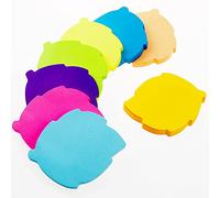 dogmoon Sticky Notes, 560 Sheets 8 Colors Leaves Shape Self Sticky Notes Pad, Bright Post Stickies, Super Sticky Notes Pad, Colour Sticky Notes for Office Home School Meeting(70mmx70mm)