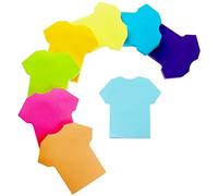 dogmoon Sticky Notes, 560Sheets Clothing Shape Self Sticky Notes Pad, 8 Colors Bright Post Stickies, Super Sticky Notes Pad, Colour Sticky Notes for Office Home School Meeting(70mmx70mm)