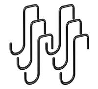 dogmoon Vinyl Fence Hooks, 6 Pcs Fence Hooks, Stainless Steel Hanging Basket Bracket, Brackets for Indoor Outdoor Hanging Lights Planters Bird Feeder Gardening Decoration (Brown)