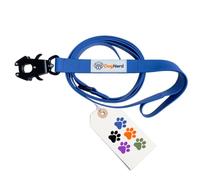 DogNerd 6ft Royal Blue Dual Handle Silicone Tactical Dog Leash for Medium, Large, Giant Breeds | Quick Release Carabiner| Coated Nylon Heavy Duty | Strong Puller | Training Leashes