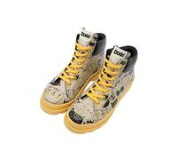 DOGO Adriana MonoChrome Cats Vegan Women's Ankle Shorts Boot Multicoloured Printed Design Shoes