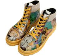 DOGO Ankle Boots for Women - Vegan Leather and Handmade Women Booties and Ankle Boots, Ancient Tales Design