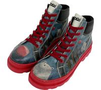 DOGO Ankle Boots for Women - Vegan Leather and Handmade Women Booties and Ankle Boots, Bear with a Balloon Design