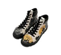 DOGO Ankle Boots for Women - Vegan Leather and Handmade Women Booties and Ankle Boots, Night Lovers Design