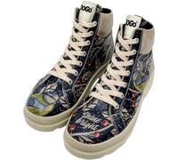 DOGO Ankle Boots for Women - Vegan Leather and Handmade Women Booties and Ankle Boots, Shine Bright Design