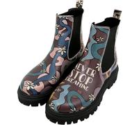 DOGO Aura Chelsea Boots for Women - Handmade and Vegan Leather Ankle Boots for Women, Never Stop Dreaming Design