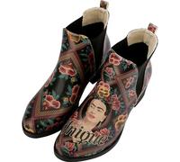 DOGO Chelsea Boots for Women - Vegan Leather and Handmade Heeled Ankle boots for Women, Beauty In The Broken Design