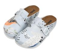 DOGO Clogs for Women - Vegan Leather and Handmade Women’s Mules & Clogs Birds Chirping Design, Size 10