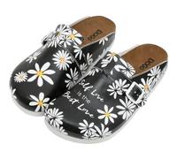 DOGO Clogs for Women - Vegan Leather and Handmade Women’s Mules & Clogs Self Love is The Best Love Design, Size 10