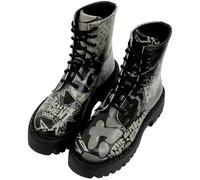DOGO Combat Boots for Women - Vegan Leather and Handmade Platform Boots For Women, Catch The Moment Design