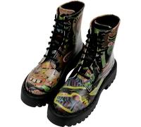 DOGO Combat Boots for Women - Vegan Leather and Handmade Platform Boots For Women, Human Inspo Design