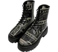 DOGO Combat Boots for Women - Vegan Leather and Handmade Platform Boots For Women, I am an American Design