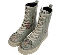 DOGO Gisele Boots for Women - Handmade and Vegan Leather Mid Calf Boots for Women, Kindness Grows From Within Design