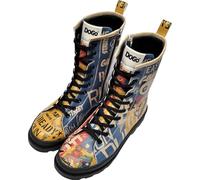 DOGO Gisele Boots for Women - Handmade and Vegan Leather Mid Calf Boots for Women, Skaters Design