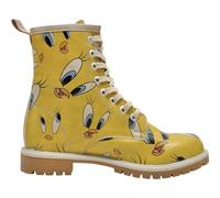 DOGO Long Boots for Women - Vegan Leather and Unique Design Womens Winter Boots, Comfortable and Stylish Womens Boots, Tweety in Yellow Design