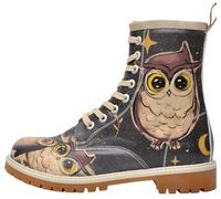 DOGO Long Boots for Women - Vegan Leather and Unique Design Womens Winter Boots, Comfortable and Stylish Womens Boots, Owls Family Design