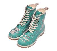 DOGO Long Boots - Vegan Women's Boots and Sustainable and Colourful Ankle Boots - Trendy Comfortable Boots for Women, turquoise, 4 UK