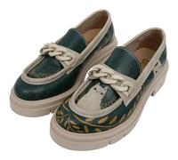 DOGO Penny Loafers for Women - Handmade and Vegan Leather Platform Loafers for Women, I Do What I Want Design, Size 8