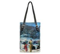 DOGO Sac Haut - Brush Strokes, Women's Tallbag, Bleu,