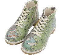 DOGO ShortCut Boots for Women - Vegan Leather and Handmade Ankle Boots for Women, Life Goes On Design