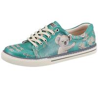 DOGO Trainers - Koala Hug Women's Low-Top, Turquoise Green, 4 UK