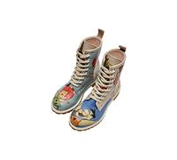 DOGO WB Vegan Women's Ankle Boots - Family Rocks, beige, 5 UK