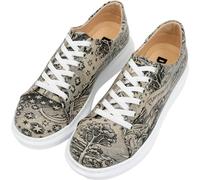 DOGO Wedge Platform Sneakers for Women - Handmade Vegan Leather, Unique Chunky Flammarion Design, Size 10