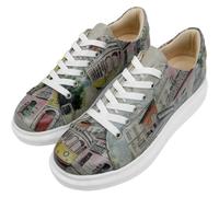 DOGO Wedge Sneakers for Women - Handmade and Vegan Leather Platform Sneakers for Women, Unique Chunky Sneakers Lisboa Design, Size 9