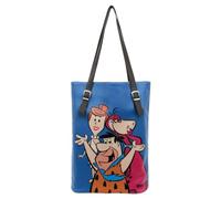 DOGO Women's Blue Vegan Leather Shoulder Bag - Warner Bros Family Rocks Design, Blue, Medium