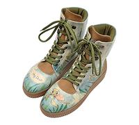 DOGO Women's Future Mid Calf Boot, Green, 2 UK