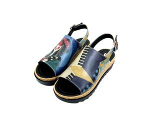 DOGO Women's Gigi Heel Sandal, Multicolored, 5.5 UK