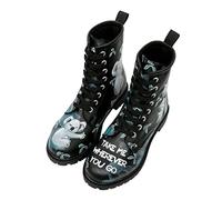 DOGO Women's Long Fashion Boots, Noir, 10 UK
