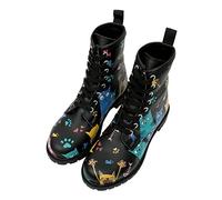 DOGO Women's Long Fashion Boots, Noir, 5.5 UK