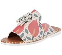 DOGO Women's Multi-coloured Vegan Leather Sandals - Growing Together Pattern - 38, Multicolored, 6 UK