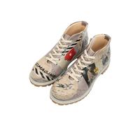 DOGO Women's Shortcut Boots Fashion, Beige, 6 UK