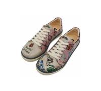 DOGO Women's Sneaker, Beige, 4 UK