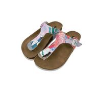 DOGO Women's Vegan Leather Multicolor Sandals - Hello Pattern, Multicolored, 6 UK